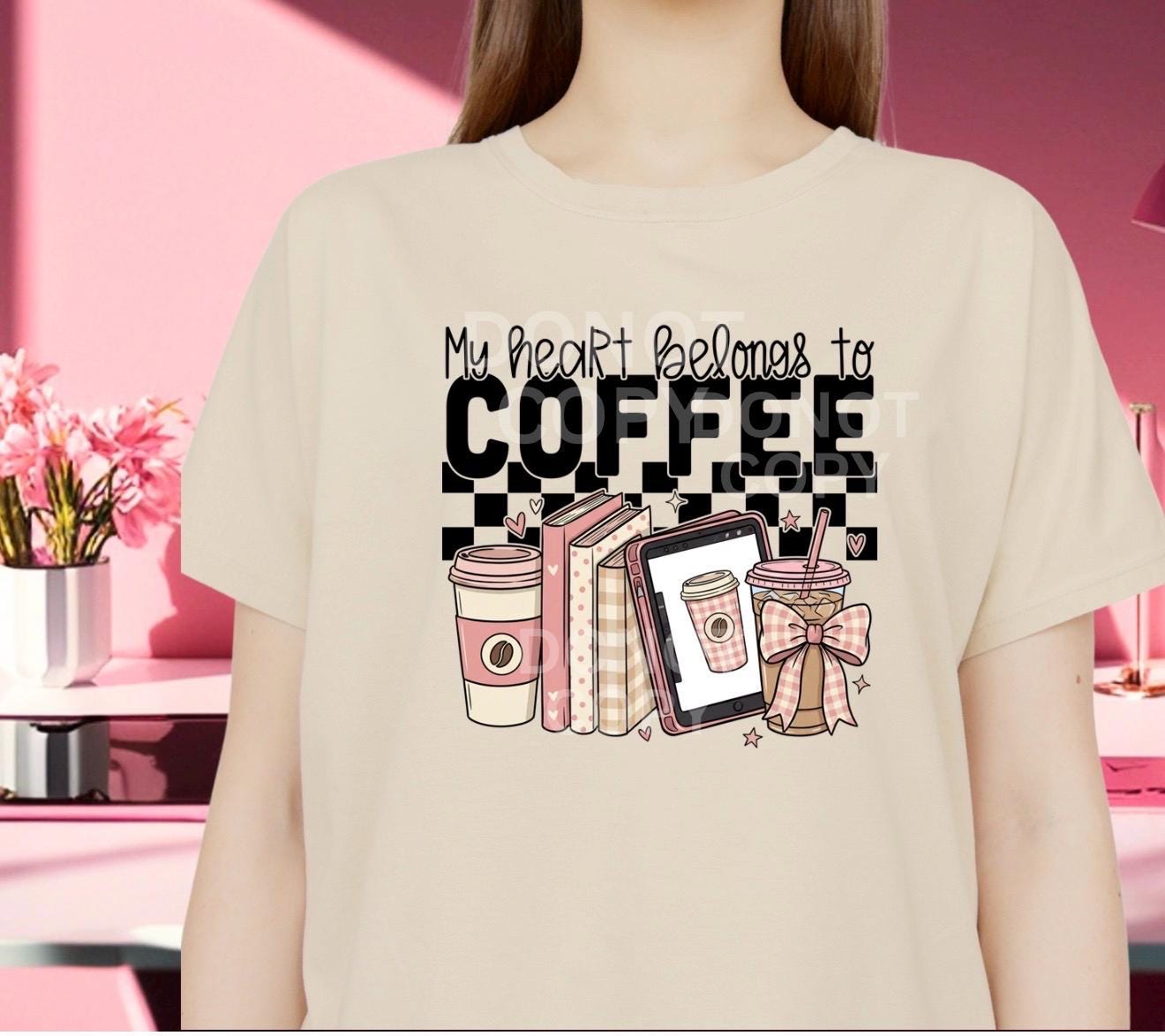 Coffee Lover Shirt, Iced Coffee Bookish Tee, Cozy Gift