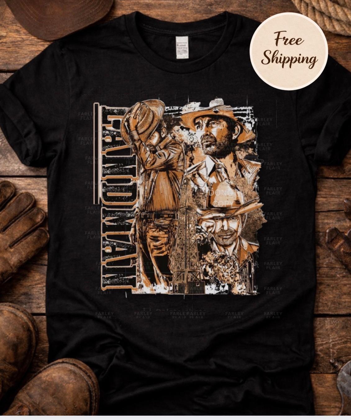 Oilfield Landman Shirt, Roughneck Shirt, Western Cowboy Tee, Oil Rig Worker Shirt, Blue Collar Graphic Tee, Ranch Life Shirt