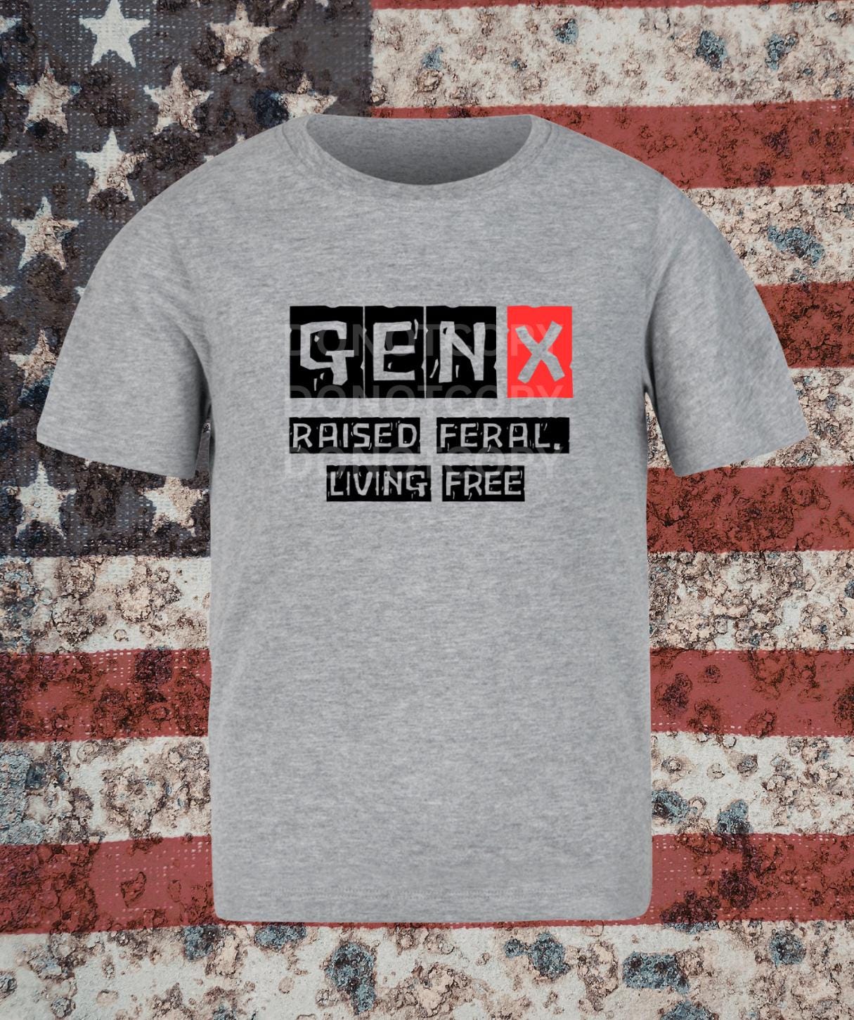 Gen X Couple Shirts, Raised Feral Living Free, 80s 90s Nostalgia Tees