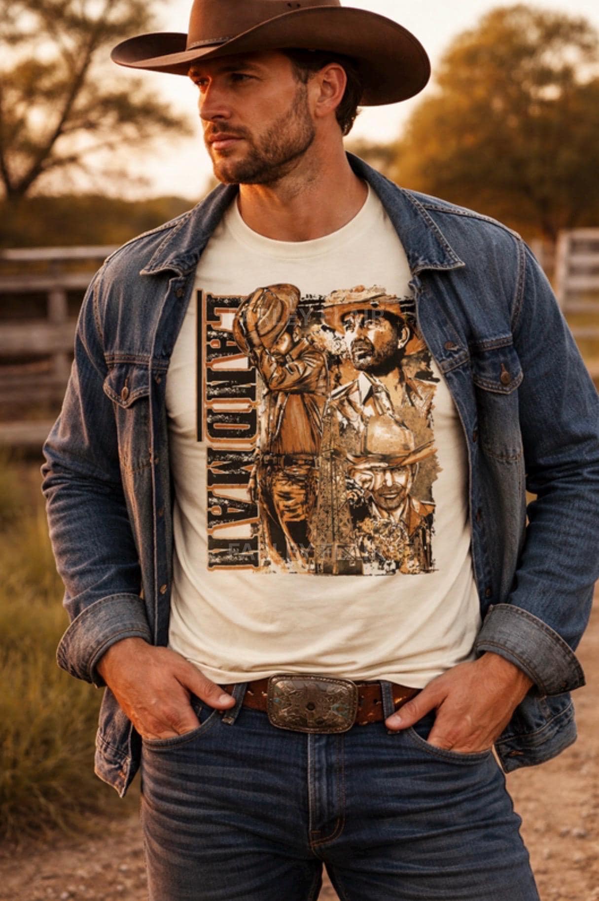Oilfield Landman Shirt, Roughneck Shirt, Western Cowboy Tee, Oil Rig Worker Shirt, Blue Collar Graphic Tee, Ranch Life Shirt