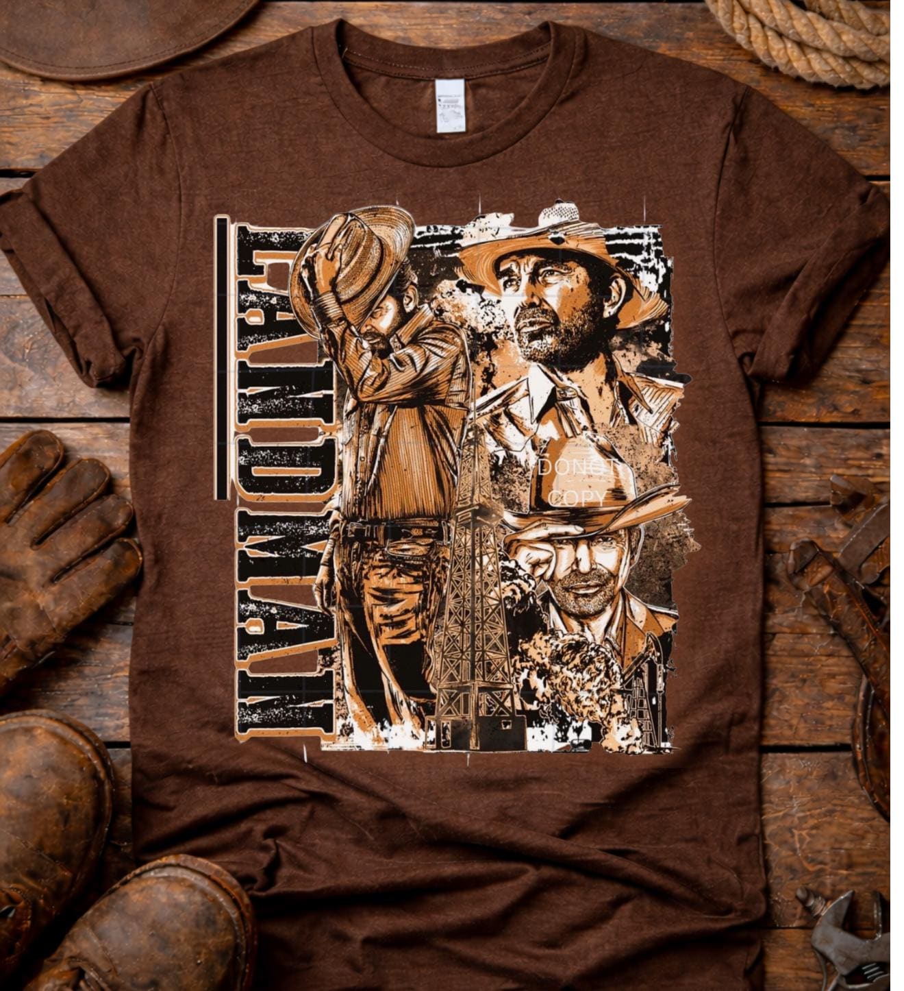 Oilfield Landman Shirt, Roughneck Shirt, Western Cowboy Tee, Oil Rig Worker Shirt, Blue Collar Graphic Tee, Ranch Life Shirt