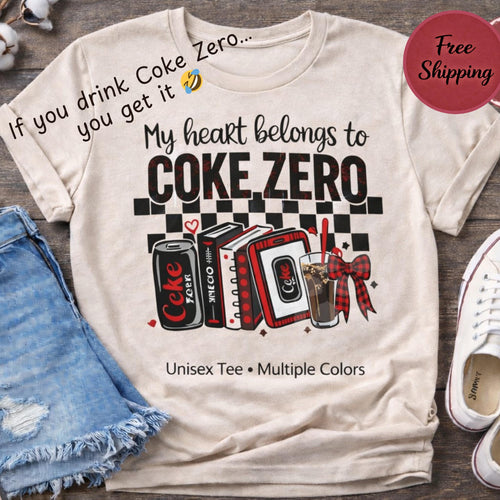Coke Zero Shirt, Soda Lover Graphic Tee, Diet Drink Apparel, Fan Gift