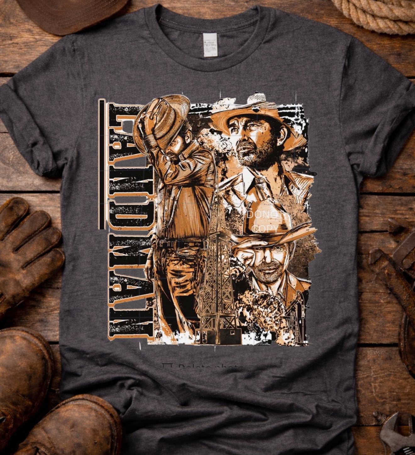 Oilfield Landman Shirt, Roughneck Shirt, Western Cowboy Tee, Oil Rig Worker Shirt, Blue Collar Graphic Tee, Ranch Life Shirt