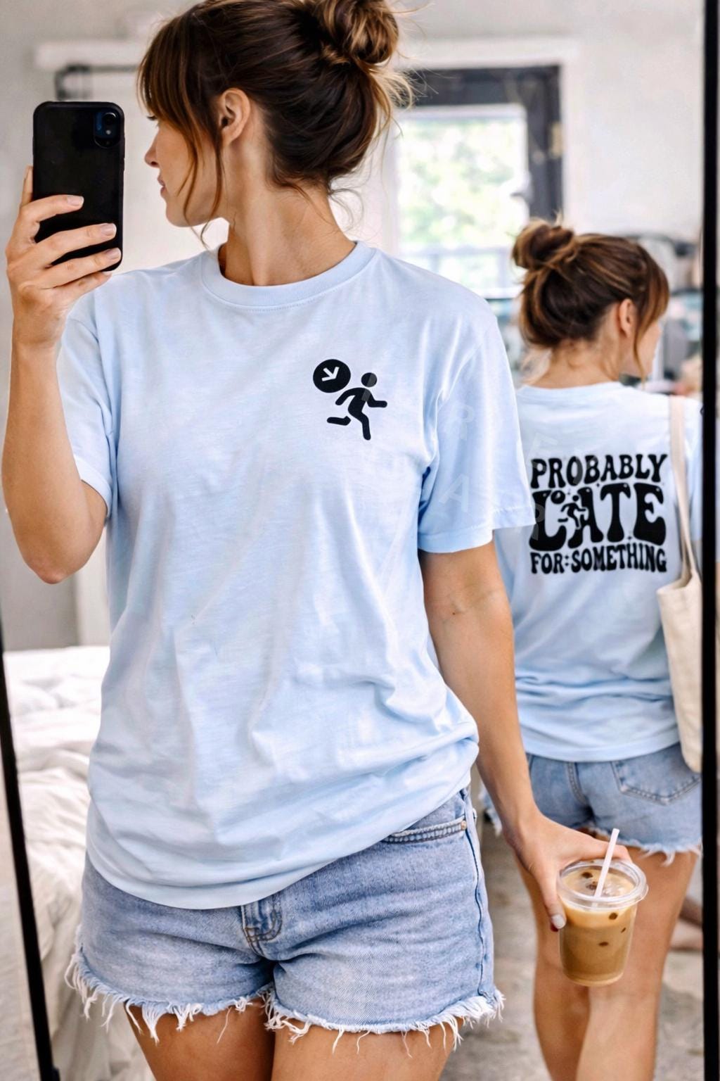 Probably Late For Something Shirt, Introvert Tee, Social Anxiety Humor, Overstimulated Apparel